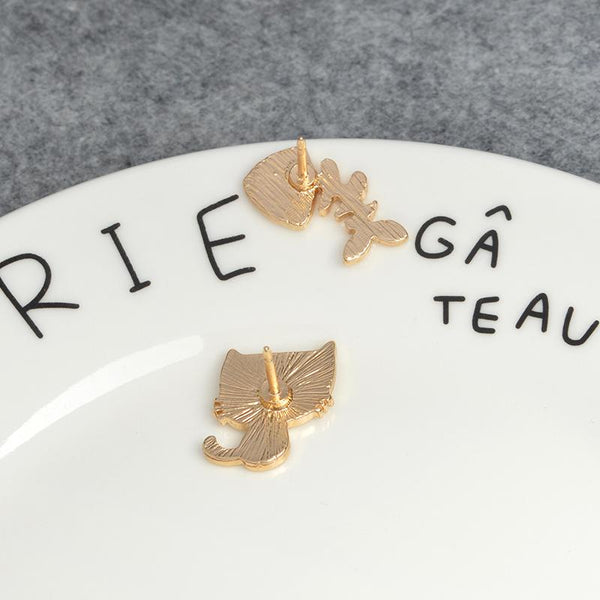 Cat and Fish Bone Pin