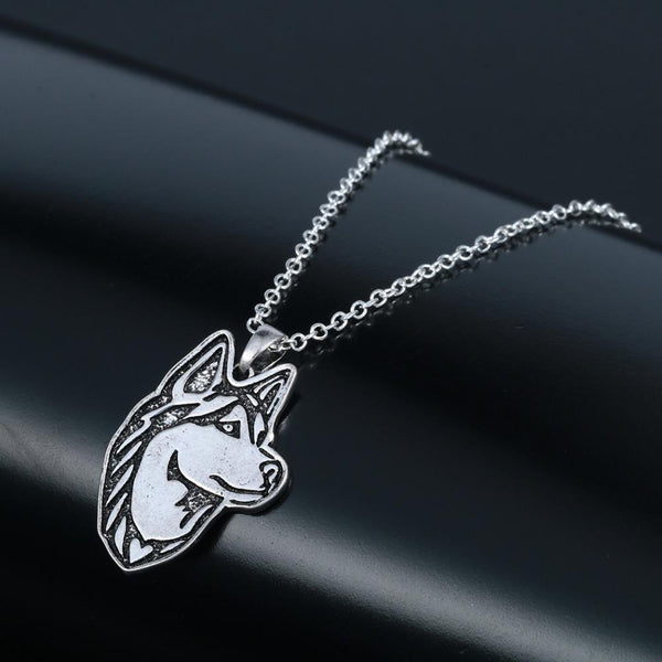 Dainty Siberian Husky Dog Necklace