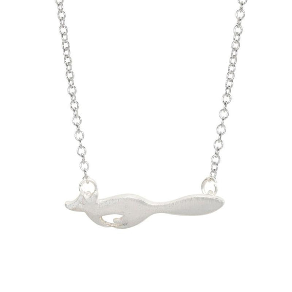 Cute Running Fox Pendant Necklace